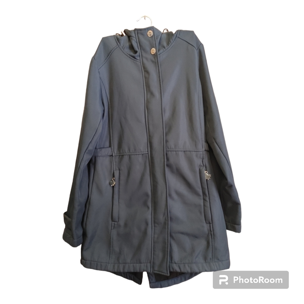 CANADA WEATHER GEAR Navy Soft Shell Jacket Size Small